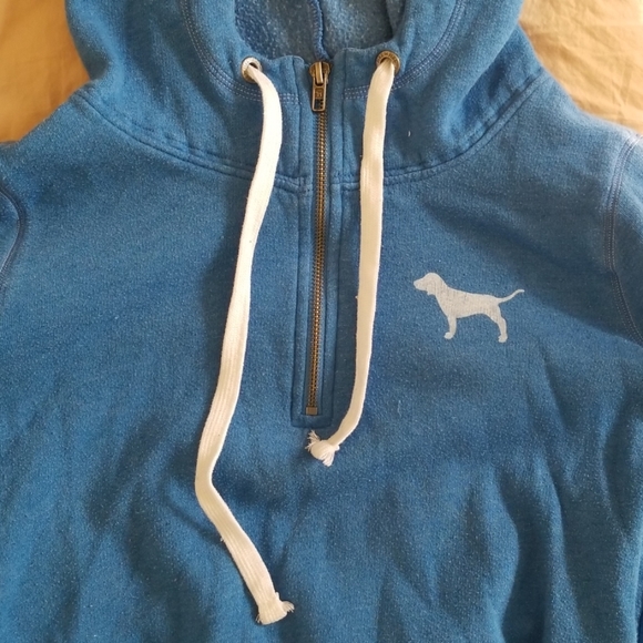 VS PINK Quarter Zip Hoodie - Picture 3 of 5